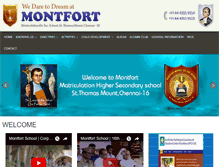 Tablet Screenshot of montfortchennai.org
